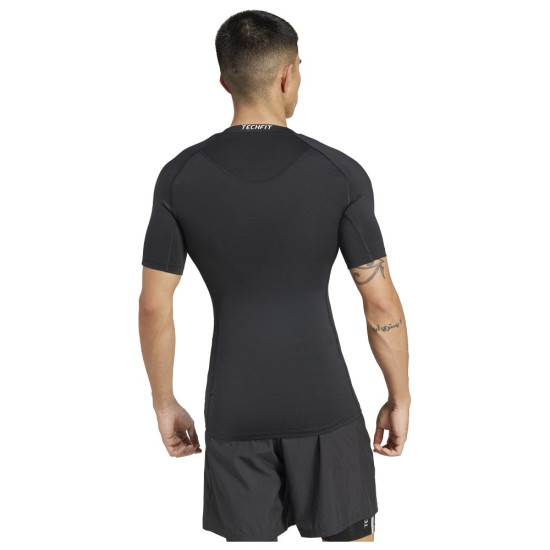 Adidas Ανδρική κοντομάνικη μπλούζα Techfit Compression 3-Stripes Tee
